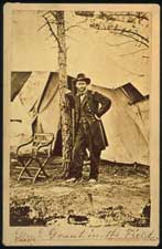 Gen. Grant in the Field, photograph by Timothy H. O'Sullivan, May 6, 1864