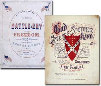 Union and Confederate sheet music, 1861-65 