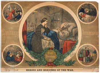 Heroes & Heroines of the War, engraving by Thomas Nast, 1863
