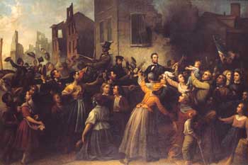 Lincoln's Drive Through Richmond by Dennis M. Carter, 1866