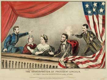 The Assassination of President Lincoln, lithograph by Currier & Ives, 1865  