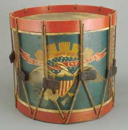 Drum from the 9th Vermont Regiment, U.S. Infantry 1861-65