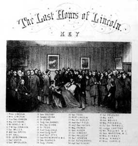 Invitation to view The Last Hours of Lincoln, 1868