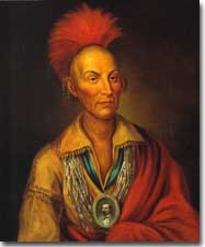 Portrait of Black Hawk, by Homer Henderson, c. 1875.