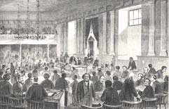 "The State Convention at Richmond, Virginia in Session," engraving, Frank Leslie's Illustrated Newspaper, February 15, 1868.